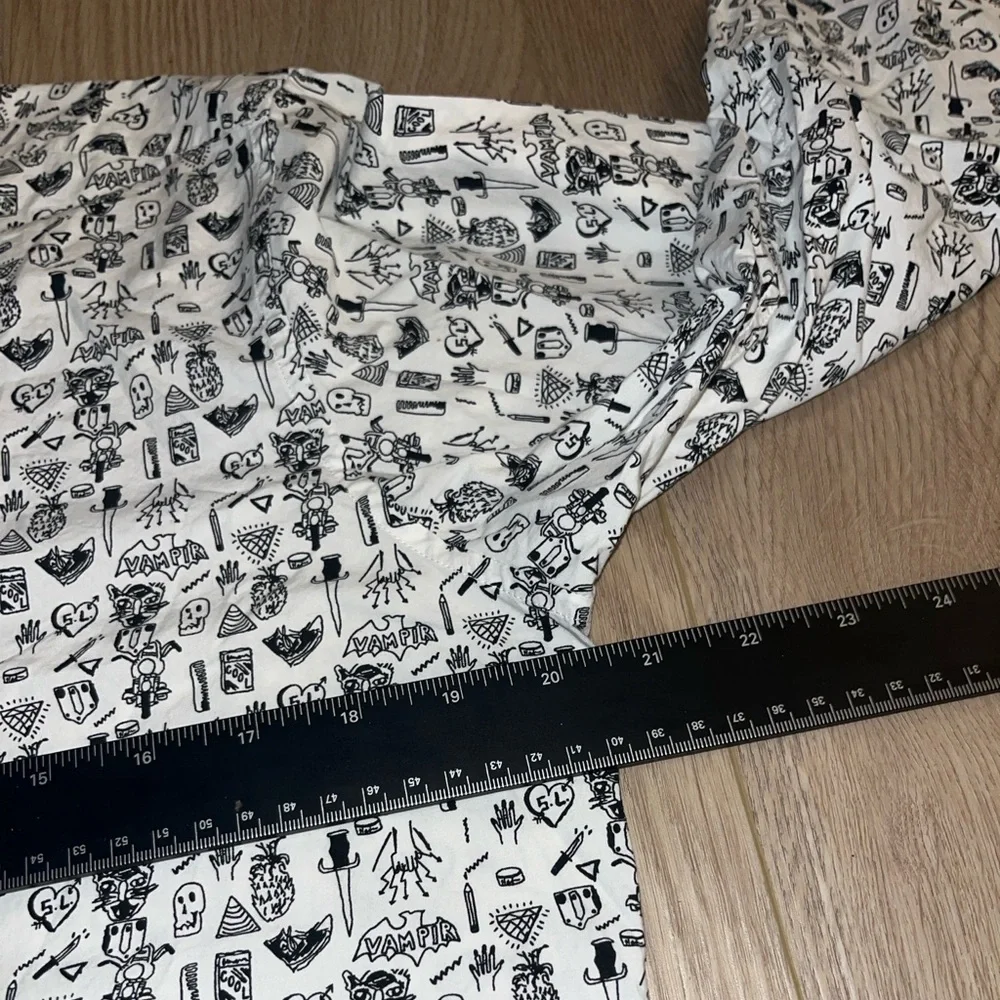 Saint Laurent Vampire Skull Print Dress Shirt - Picture 10 of 12